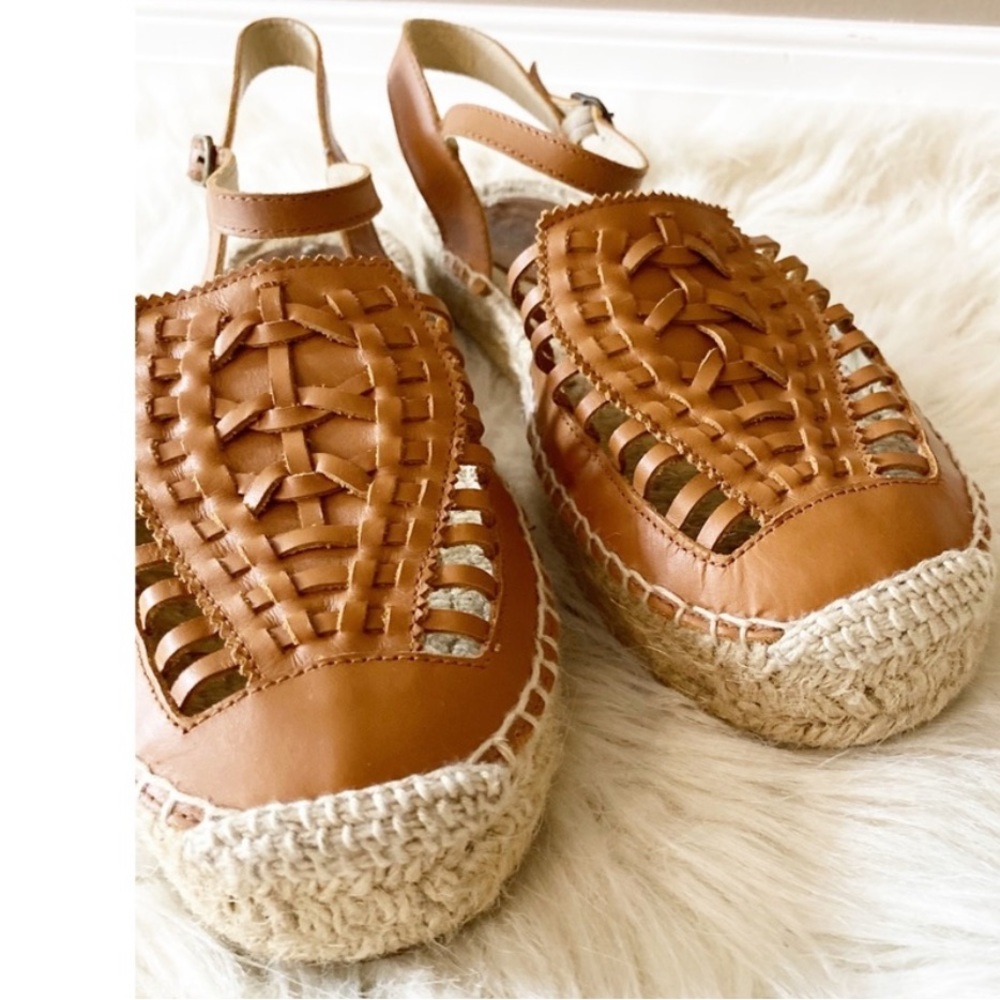 Soludos Brown Huarache Espadrille Sandals - Picture 2 of 7